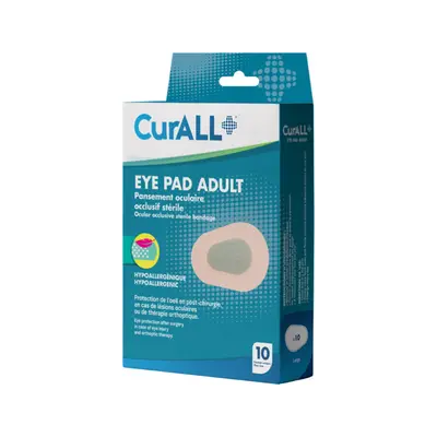 Curall Eye Pad Pansement Oculaire Adulte Boite De 10