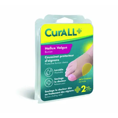 Curall Coussinet Protecteur Oignons Hallux Valgus Boite De 2