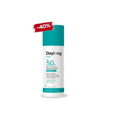 Daylong Sensitive Face Bb Fluide Teinte Light Medium - Ecran Spf50+ 50ml