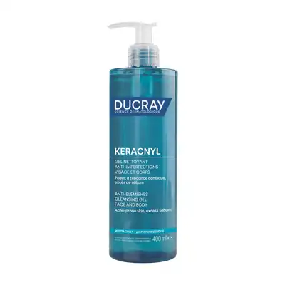 Ducray Keracnyl Gel Nettoyant Anti Imperfections - Visage & Corps - 400ml