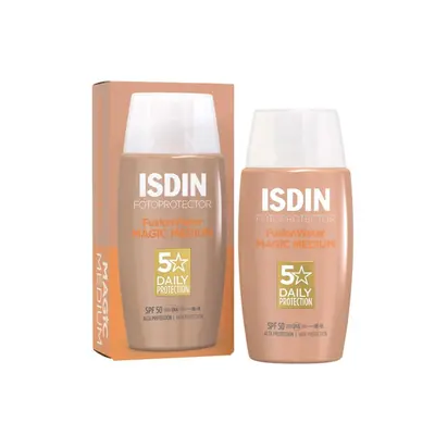 Isdin Fotoprotector Fusion Water Magic Medium - Ecran Solaire Teinte Spf50 - 50ml