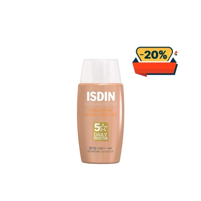 Isdin Fotoprotector Fusion Water Magic Medium - Ecran Solaire Teinte Spf50 - 50ml