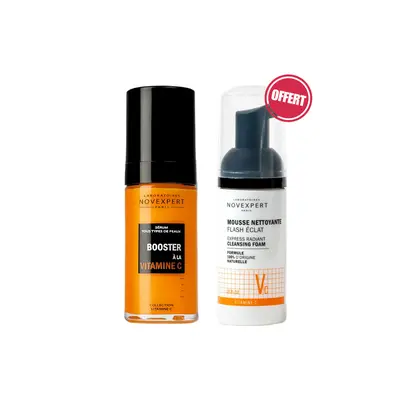 Novexpert Coffret Booster Vitamine C + Mousse Flash Eclat 40ml Offerte