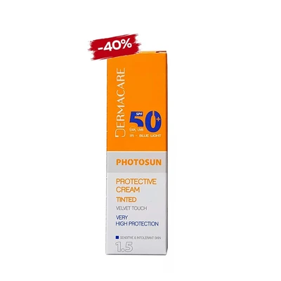 Dermacare Photosun Creme Solaire Protectrice Teintee 1.5 - Ecran Spf50 50ml