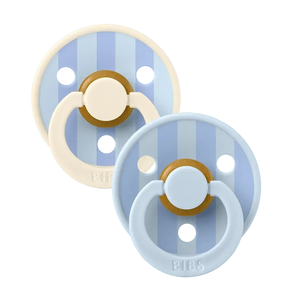Bibs Studio Colour Lot 2 Sucettes Taille 1 - Baby Blue Dusty Blue Mix - 0 à 6 Mois