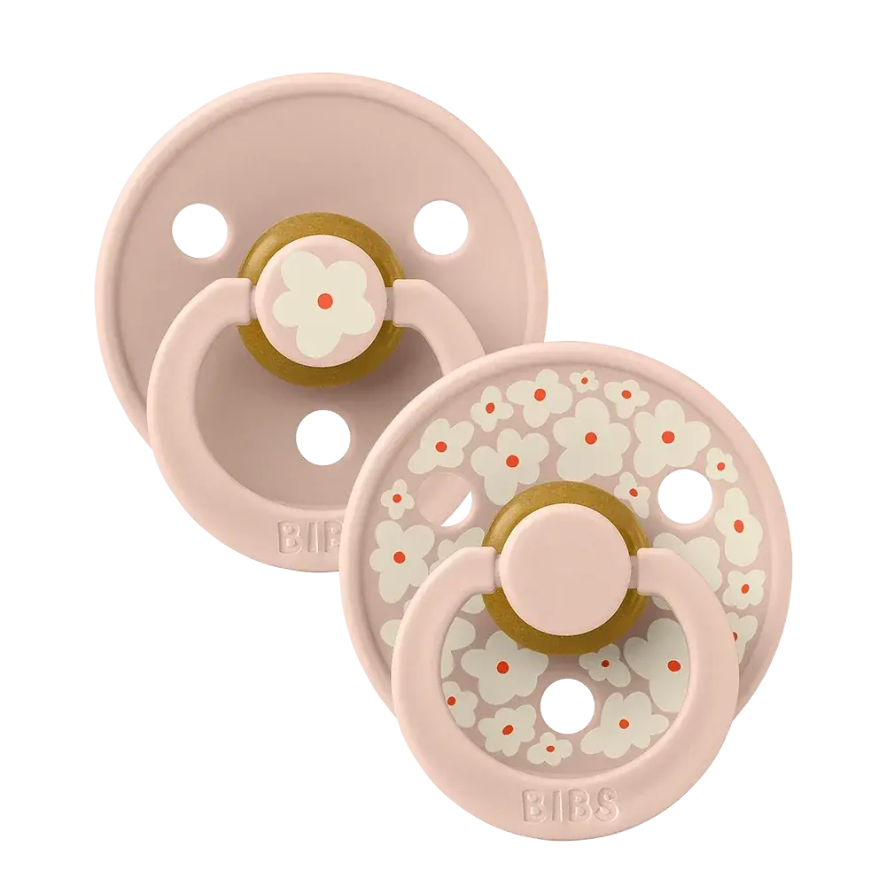 Bibs Studio Colour Lot De 2 Sucettes Taille 2 – Jasmine / Blush Mix - 6 Mois Et Plus