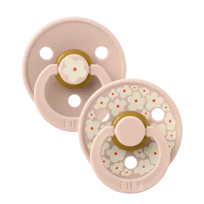 Bibs Studio Colour Lot De 2 Sucettes Taille 2 – Jasmine / Blush Mix - 6 Mois Et Plus