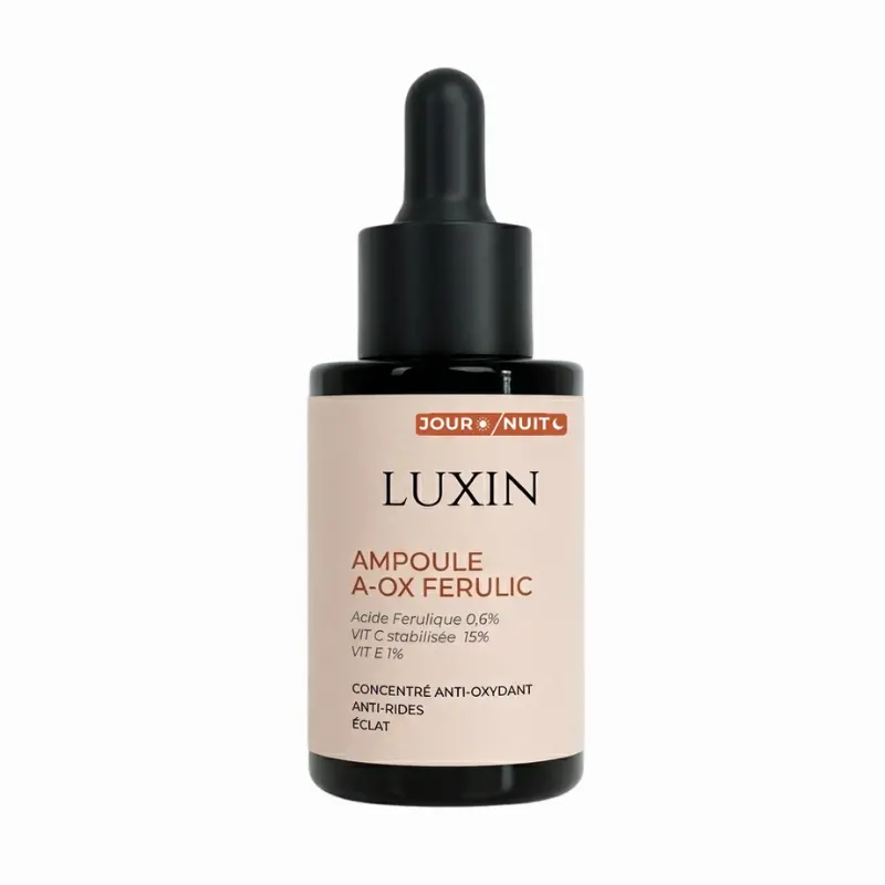 Luxin Ampoule A-ox Ferulic - Concentre Anti Oxydant, Anti Rides, Eclat - 30ml