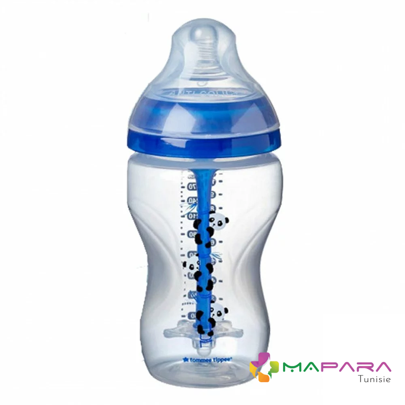 Tommee Tippee Biberon Advanced Anti-colique 3M+ 340ml Bleu Panda