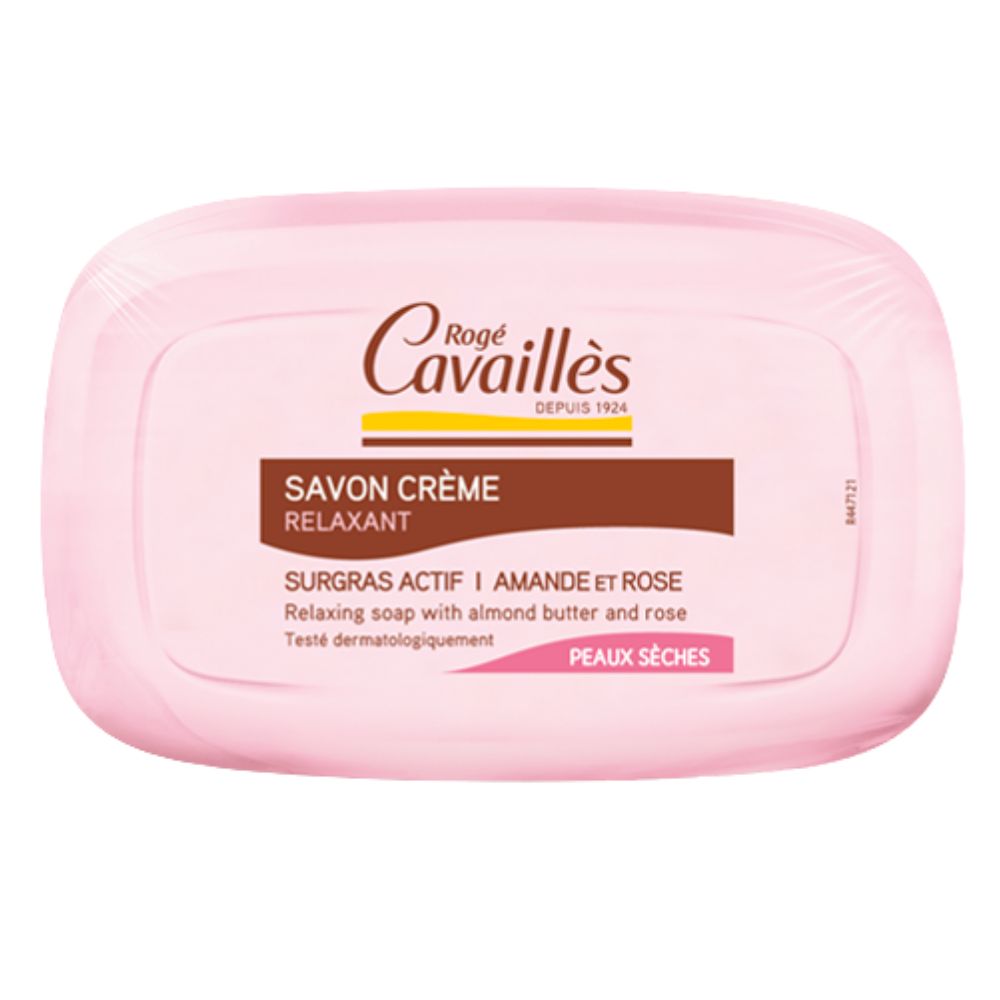 Roge Cavailles Savon Crème Amande et Rose 115 G