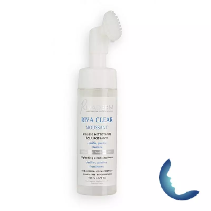 RIVADERM RIVA CLEAR MOUSSE NETTOYANTE ECLAIRCISSANTE 200ML