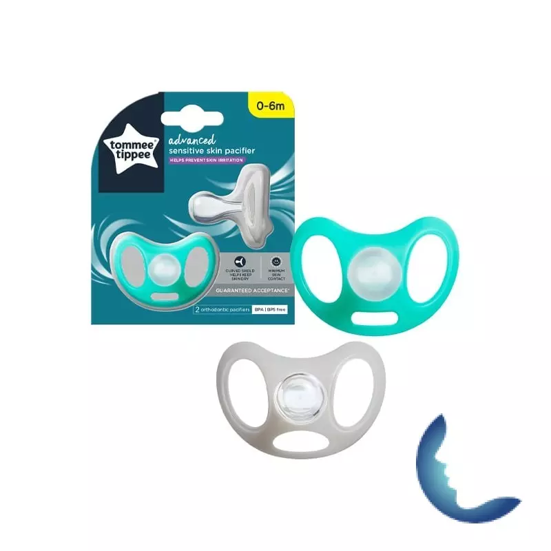 TOMMEE TIPPEE ADVANCED 2 SUCETTES SENSIBLE EN SILICONE 0-6M