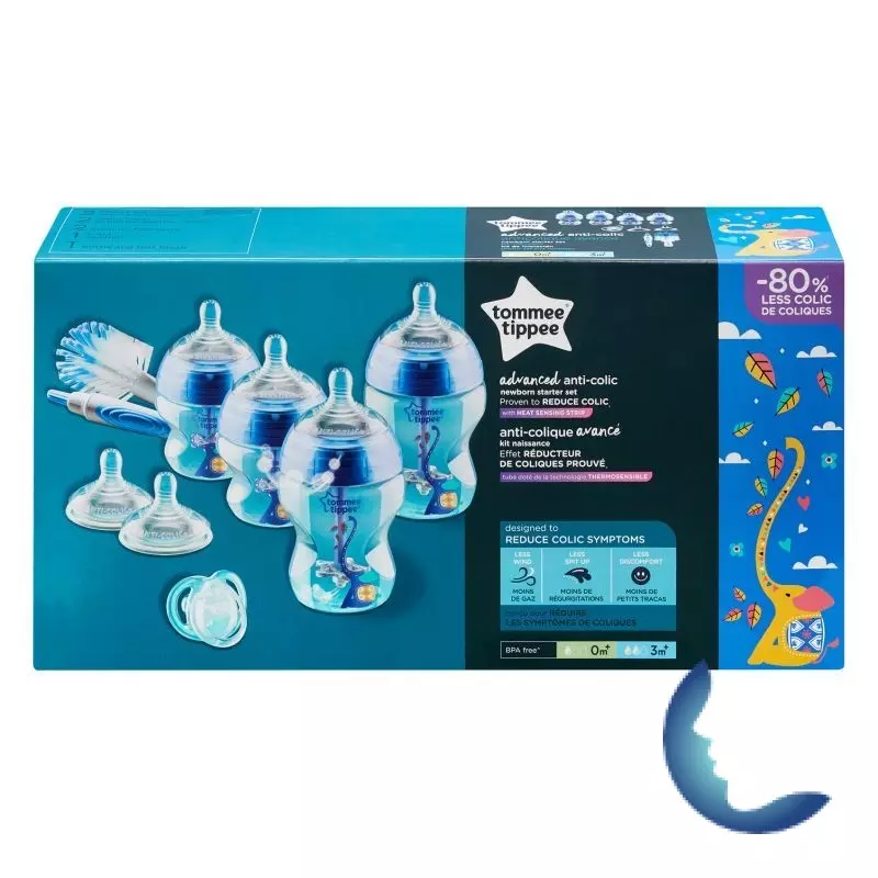 TOMMEE TIPPEE ADVANCED ANTI-COLIQUE KIT DE NAISSANCE BLEU