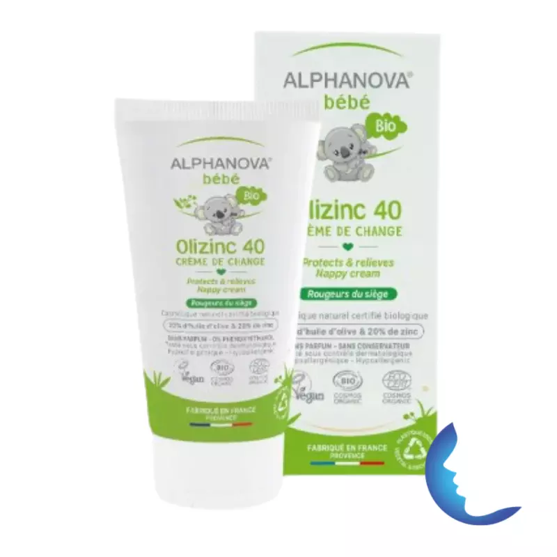 Alphanova Bébé Olizinc 40 Crème de Change, 50g