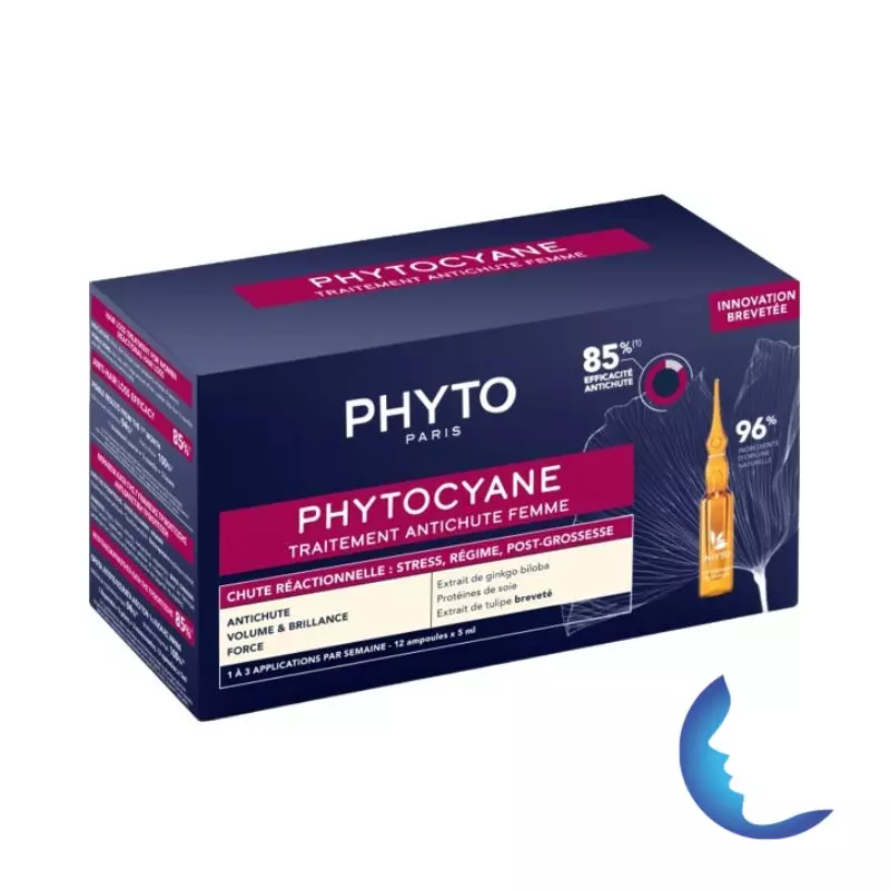 Pyto Phytocyane Antichute femme Chute Reactionnelle,12 *5 ml