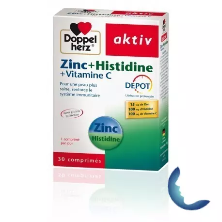 AKTIV ZINC+HISTIDINE+VITAMINE C, 30 Comprimés