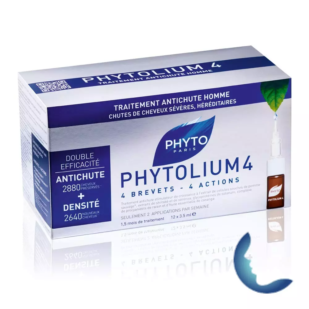 PHYTO Phytolium 4 Traitement Antichute homme, 12×3.5ml