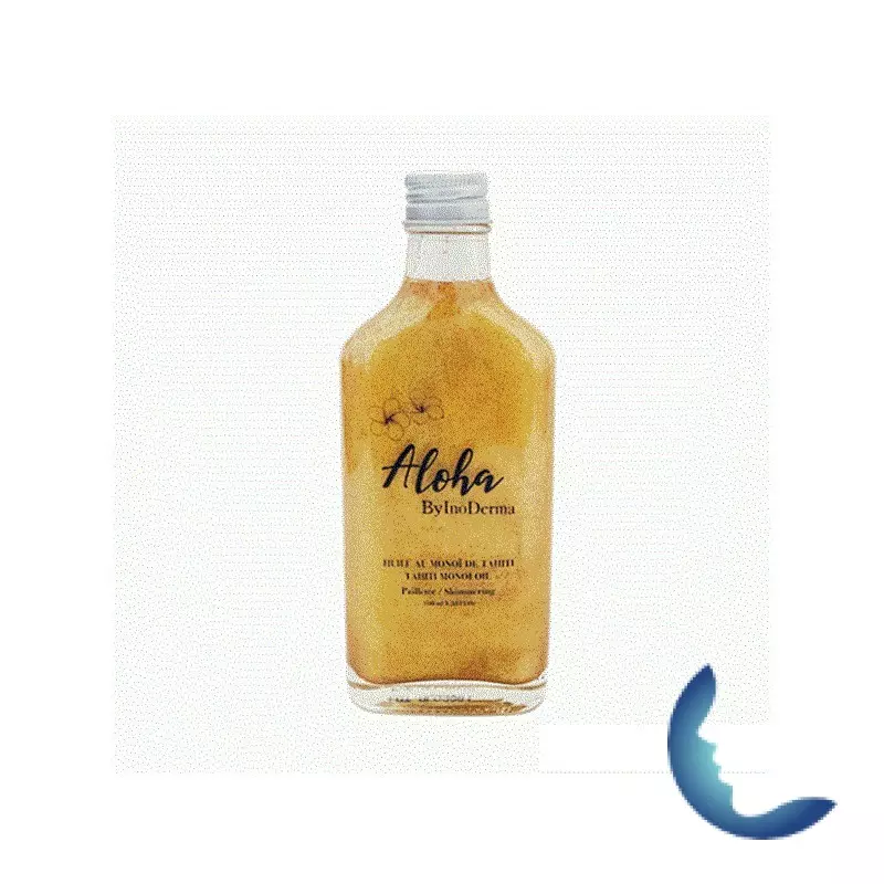 Aloha By InoDerma Huile au Monoï Pailleté 100ml