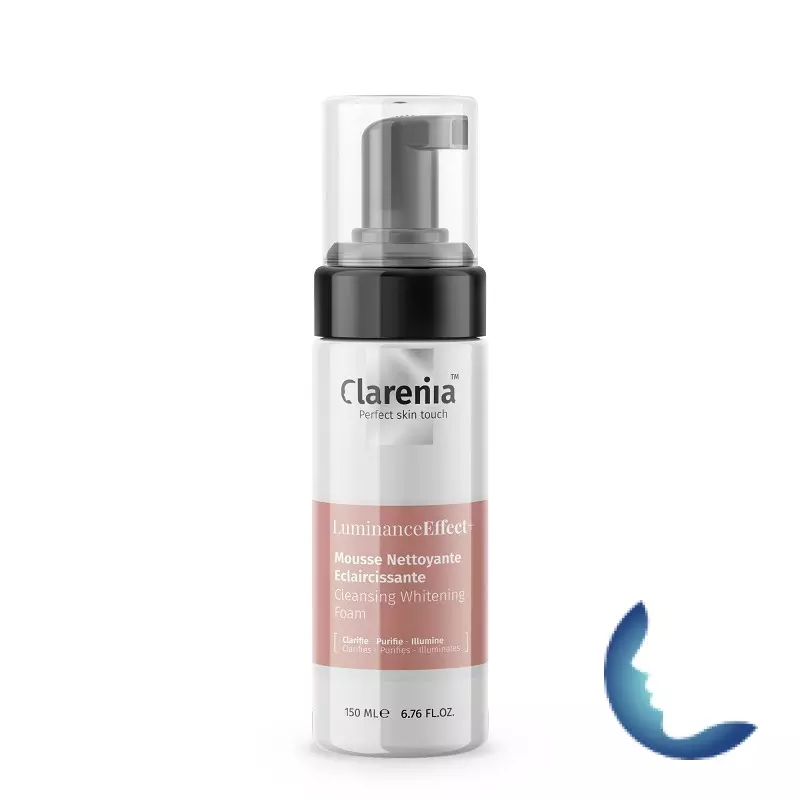 CLARENIA Luminance Effect+ Mousse Nettoyante Eclaircissant, 150ml