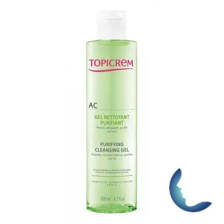 Topicrem AC Gel Nettoyant Purifiant, 200 ml