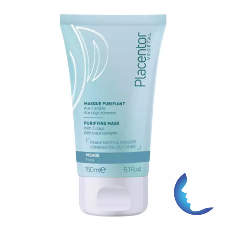 Placentor Végétal Masque Purifiant Aux 3 Argiles, 150ml