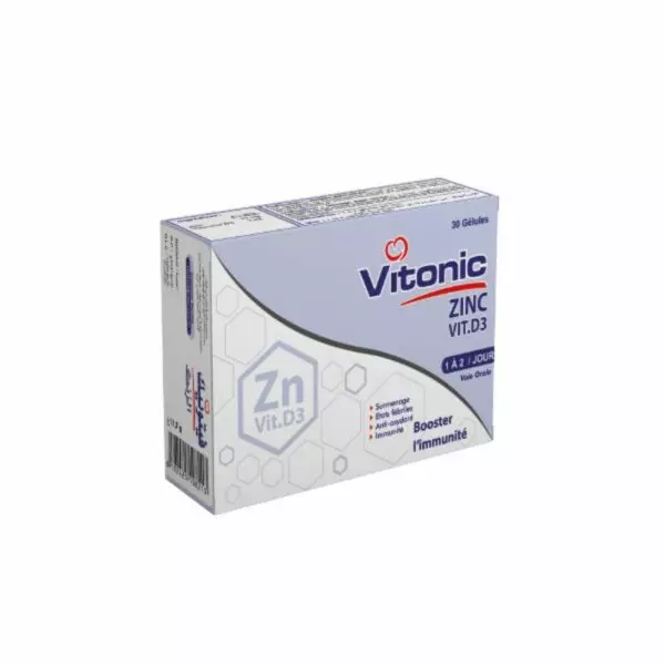 Vitonic Zinc Vit.D3 30 gélules