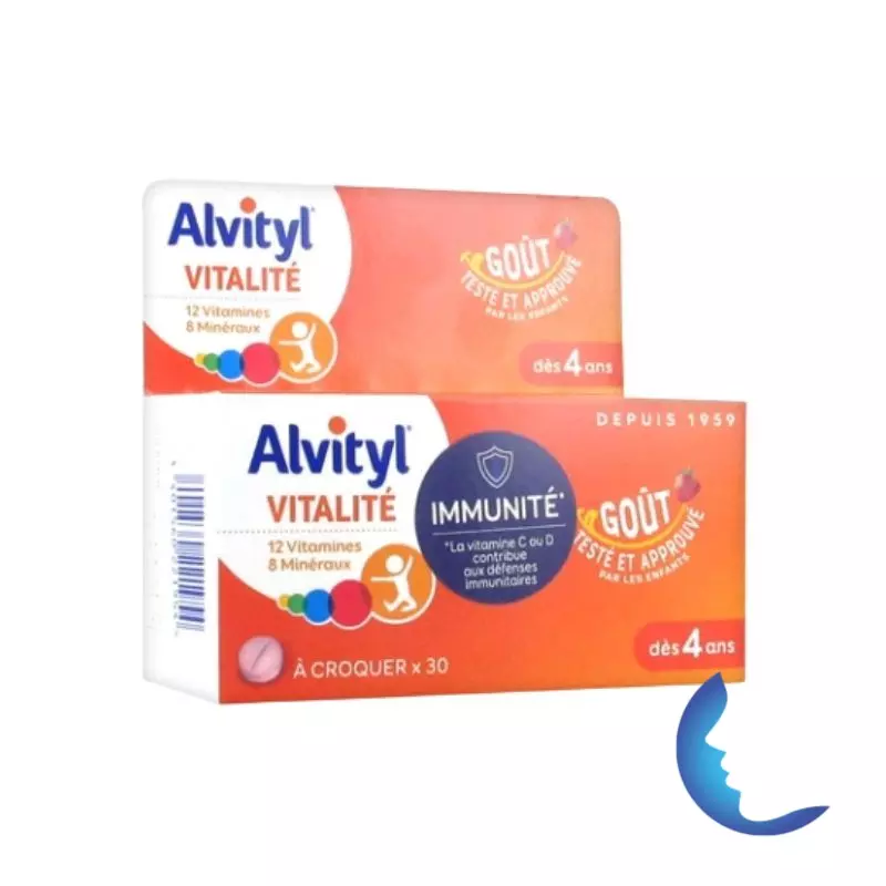 Alvityl Vitalité à Croquer Dès 4ans, 30 Comprimés
