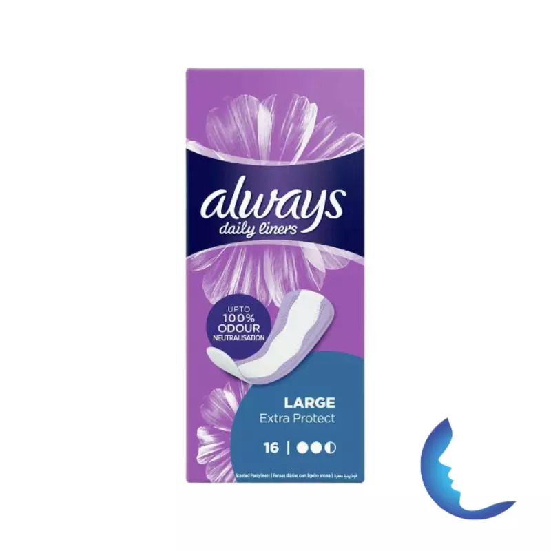 Always Daily Liners Extra Protect Large 16 Pièces