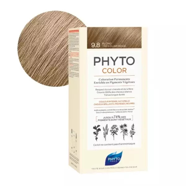 PHYTO COLOR 9.8 BLOND TRES CLAIRE BEIGE