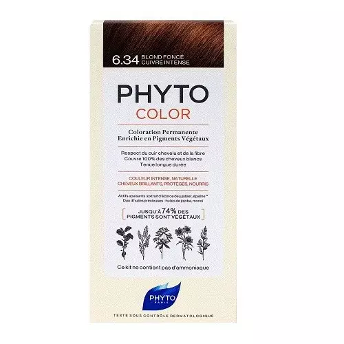 PHYTO COLOR 6.34 BLOND FONCE CUIVRE INTENSE