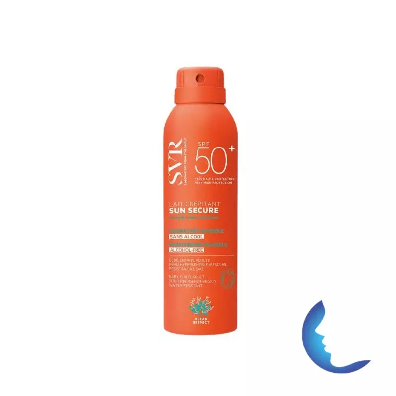 Svr Sun Secure Lait Crépitant Spf50+ Bébé Enfant Adulte, 200ml