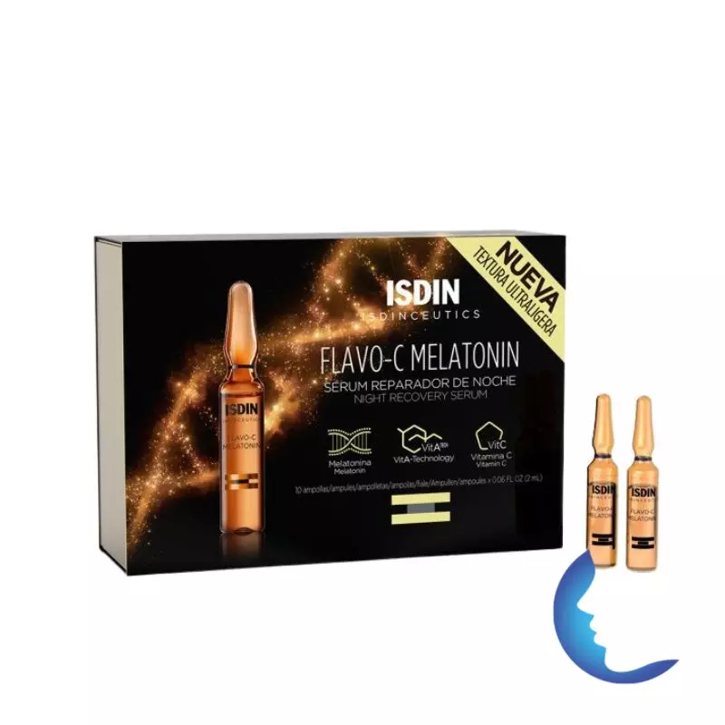 Isdin Flavo-C Melatonin Sérum Nuit 30 Ampoules