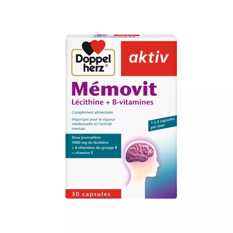 AKTIV Memovit Lécithine + B-vitamines, 30 Gélules