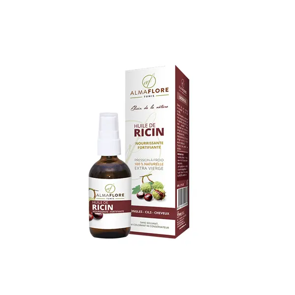 ALMAFLORE Huile de RICIN BIO, 10ML