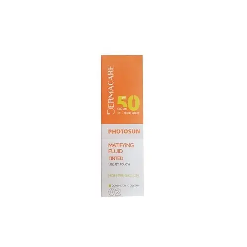 DERMACARE PHOTOSUN 02 FLUIDE MATIFIANTE TEINTE BEIGE NATUREL SPF 50+