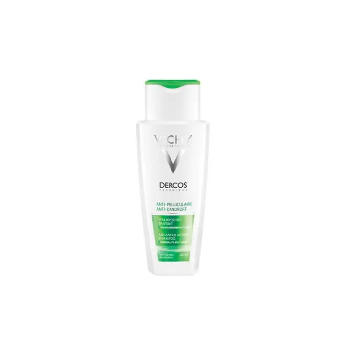 VICHY DERCOS Anti-Pelliculaire Shampooing Traitant Cheveux Normaux A Gras 200ml