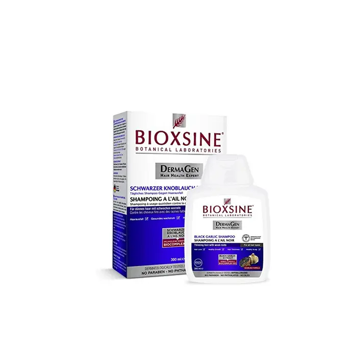 BIOXSINE SHAMPOOING VEGETAL A L’AIL NOIR 300ML