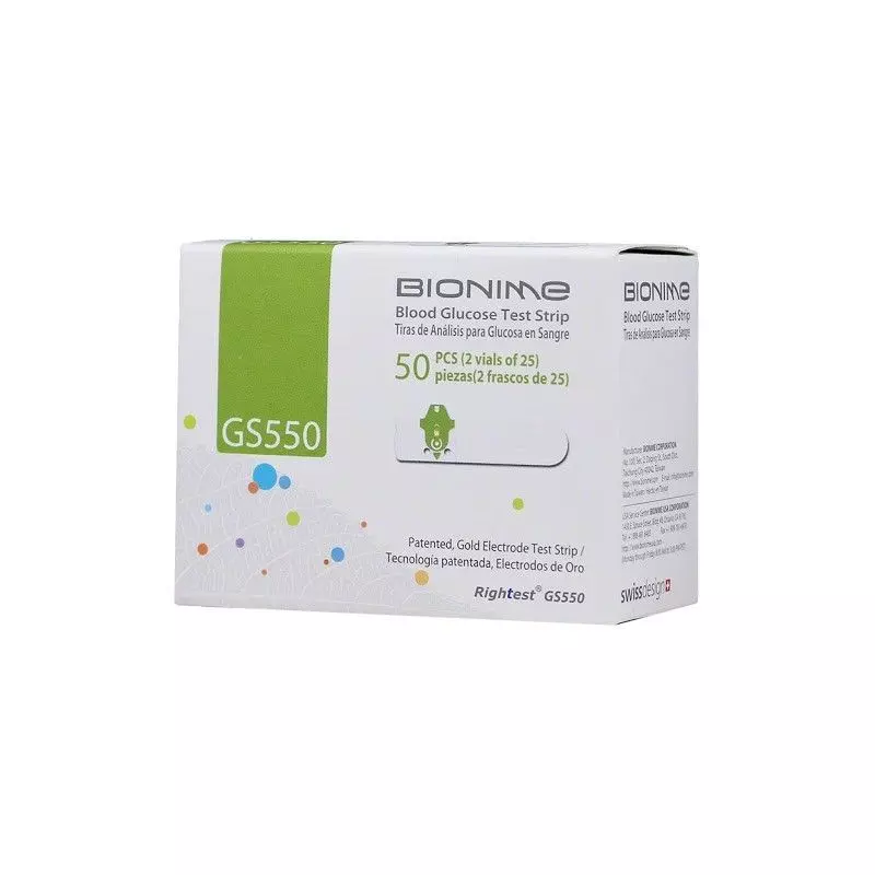 Boite de bandelettes Glycémie – Bionime – 50 bandelettes
