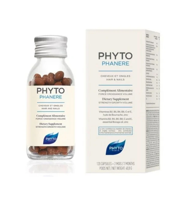 PHYTO PHYTOPHANERE COMPLEMENT ALIMENTAIRE ANTICHUTE ET FORTIFIANT 120 CAPSULES