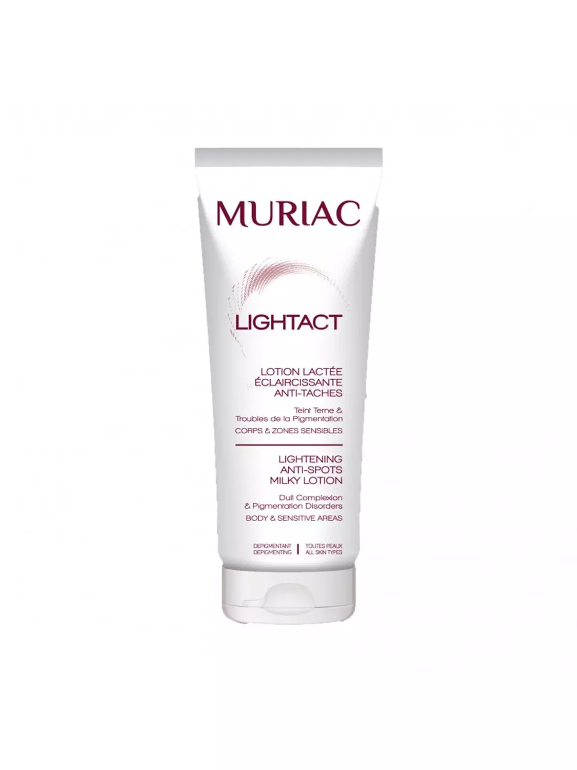 MURIAC LIGHTACT LOTION LACTEE ECLAIRCISSANTE ANTI-TACHES CORPS ET ZONE SENSIBLES 200 ML