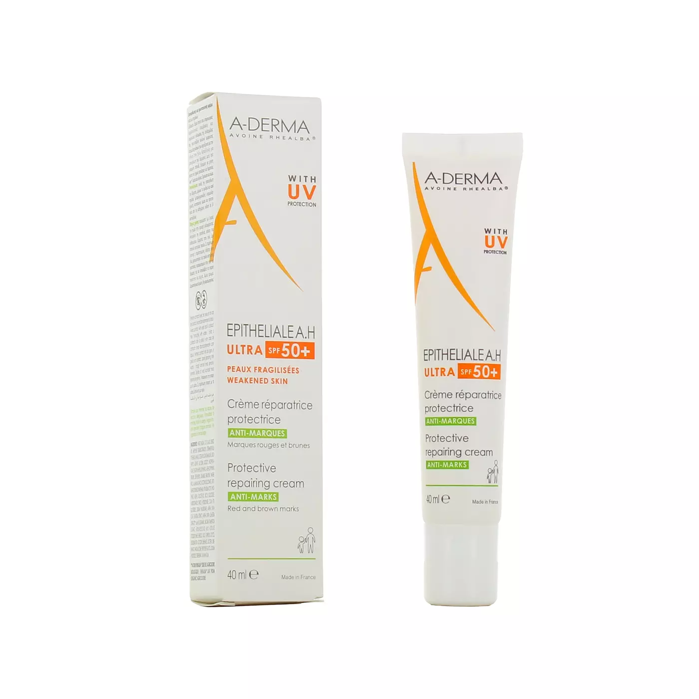 A-DERMA EPITHELIALE A.H ULTRA SPF50+ CREME REPARATRICE PROTECTRICE ANTI-MARQUES 40ML