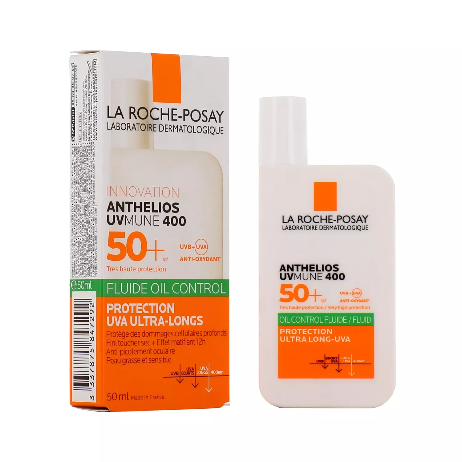 LA ROCHE-POSAY ANTHELIOS UVMUNE 400 OIL CONTROL FLUIDE SOLAIRE SPF50+ 50ML
