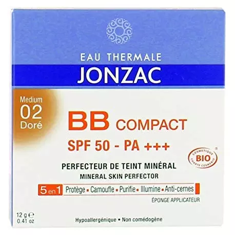 JONZAC BB COMPACT PERFECTEUR DE TEINT MINERAL N°02 DORE