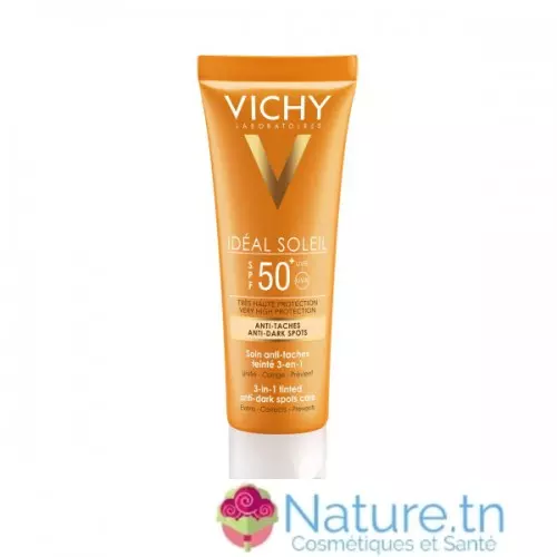 VICHY IDEAL SOLEIL Soin anti-taches teinté 3-en-1 SPF50+
