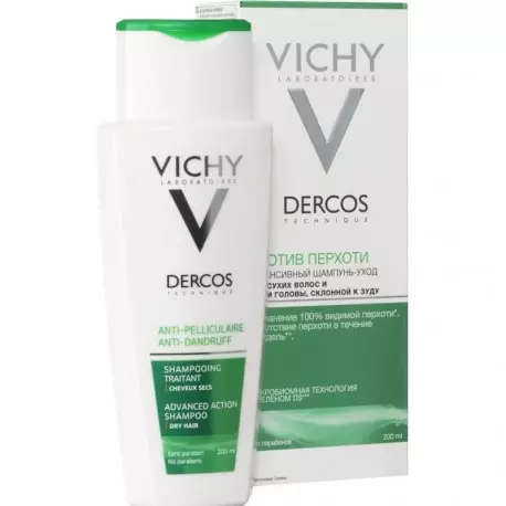 Vichy dercos shampooing anti pelliculaire cheveux sec
