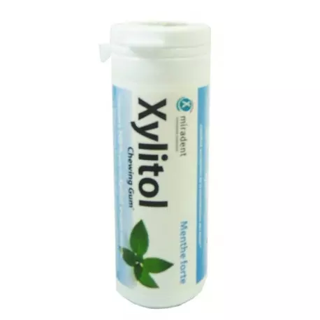 Miradent Xylitol chewing gum menthe forte
