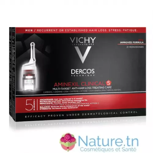 VICHY DERCOS AMINEXIL CLINICAL 5 HOMME 21X6 ML