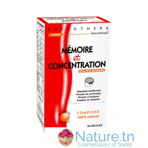 Phytothera MEMOIRE & CONCENTRATION 30 GELLULES
