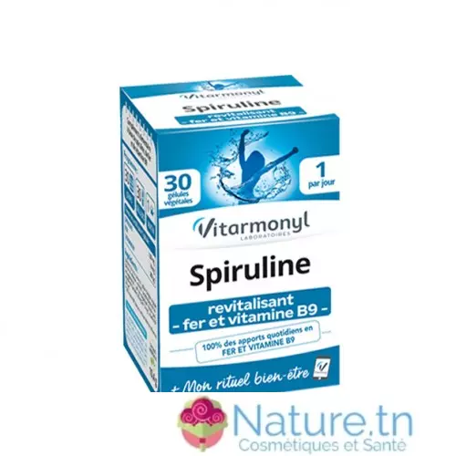 Vitarmonyl Spiruline – Fer – Vitamine B9