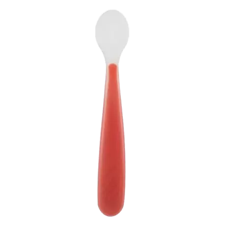 Chicco cuillère silicone, rouge ,6m+